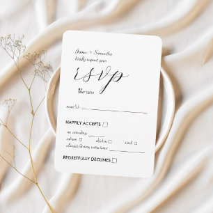 Tarjeta De Confirmación De Asistencia Moderno asunto del Boda del bloque de colores   Bl