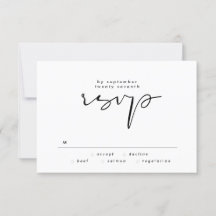 Moderno Boda de texto elegante en blanco y negro