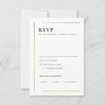 Moderno Boda Minimalista elegante en blanco y negr