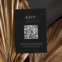 Moderno Boda Minimalista elegante negro y blanco