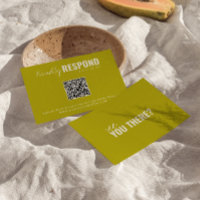 Moderno color Retro Código QR Whimsical Boda