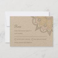 Moderno indio elegante Mehndi Boda hindú Kraft