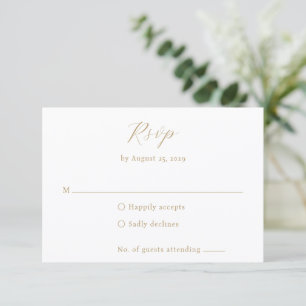 Tarjeta De Confirmación De Asistencia Monograma Neutro Clásico Elegante Boda