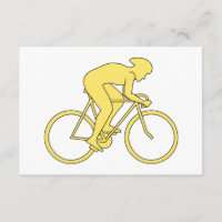 Motociclista en amarillo.