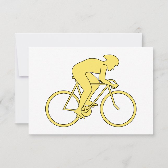 Tarjeta De Confirmación De Asistencia Motociclista en amarillo. (Anverso)