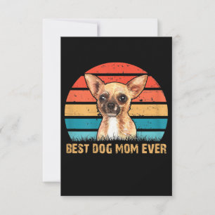 Tarjeta De Confirmación De Asistencia Mujeres citan a la mejor madre de perro de Chihuah
