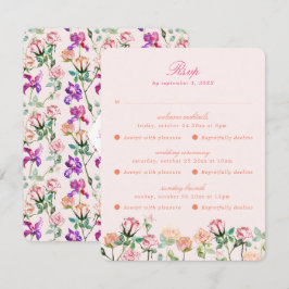 Tarjeta De Confirmación De Asistencia Multi Evento Boho Chic Maximalista