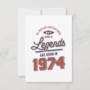 Tarjeta De Confirmación De Asistencia Nacido en 1974