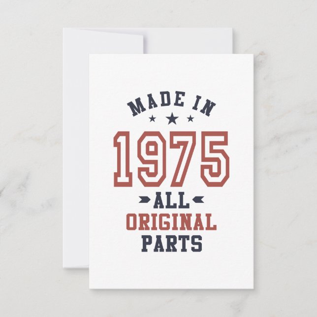 Tarjeta De Confirmación De Asistencia Nacido en 1975 (Anverso)