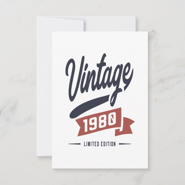 Tarjeta De Confirmación De Asistencia Nacido en 1980 (Anverso)