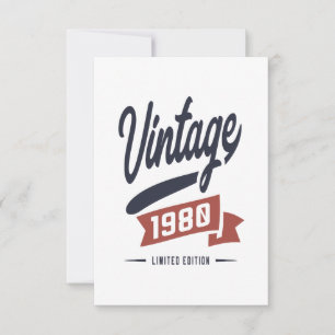 Tarjeta De Confirmación De Asistencia Nacido en 1980