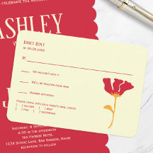 Naranja moderno y Boda rojo