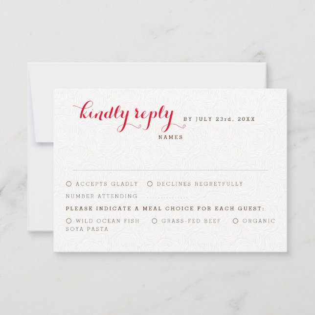 Tarjeta De Confirmación De Asistencia Naranja púrpura Boho Boda de floración silvestre (Anverso)