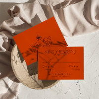 Naranja quemado moderno Boda único del desierto oc