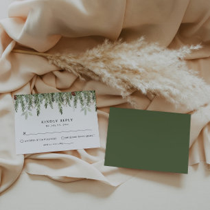 Tarjeta De Confirmación De Asistencia Navidades Boda Stationery Boda de vacaciones