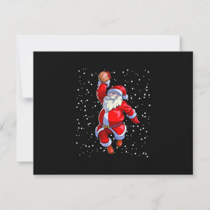 Tarjeta De Confirmación De Asistencia Navidades de baloncesto hombres camisetas niños ba