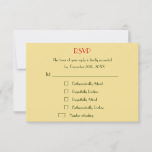 Tarjeta De Confirmación De Asistencia Navidades de vacaciones Personalizados divertidos