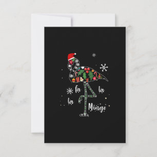 Tarjeta De Confirmación De Asistencia Navidades divertidos de Flamingo Navidad