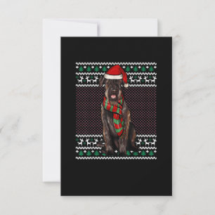 Tarjeta De Confirmación De Asistencia Navidades feos del gigante de la Navidad Schnauzer