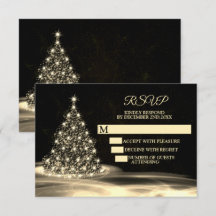 Navidades Fiesta Golden Shiny Tree Black