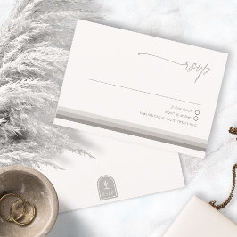 Tarjeta De Confirmación De Asistencia Neutrales Bodas de vibraciones del desierto ID1019