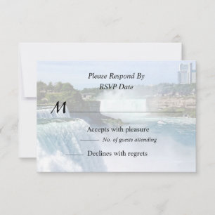 Tarjeta De Confirmación De Asistencia Niagara Falls NY - Vista desde el lado estadounide