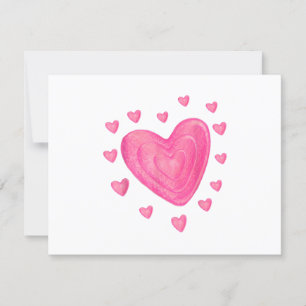 Tarjeta De Confirmación De Asistencia Niños Chicas Día de San Valentín de la escuela de 