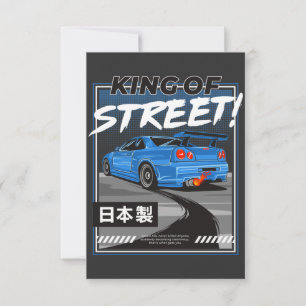 Tarjeta De Confirmación De Asistencia Nissan Skyline GTR Design T-Shirt