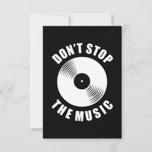 Tarjeta De Confirmación De Asistencia No detener la música