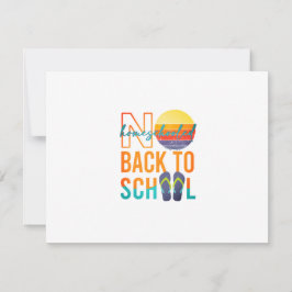 Tarjeta De Confirmación De Asistencia No volver a la escuela - escuela en casa