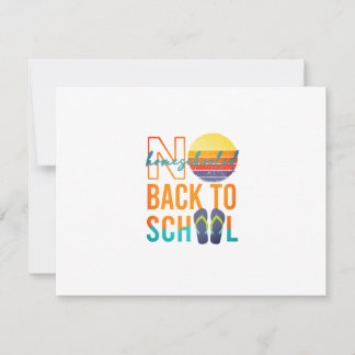 Tarjeta De Confirmación De Asistencia No volver a la escuela - escuela en casa