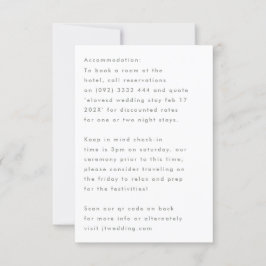 Tarjeta De Confirmación De Asistencia Nombres personalizados modernos y elegantes Detall