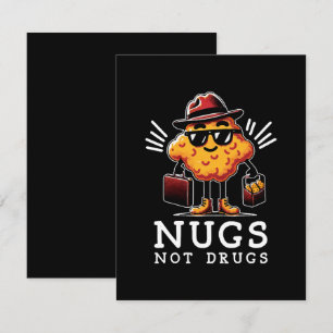 Tarjeta De Confirmación De Asistencia Nuggets Crujientes No Drogas