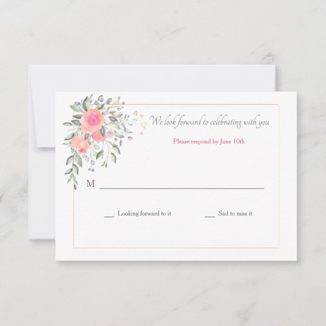 Tarjeta De Confirmación De Asistencia Nunca es demasiado tarde (Anverso)