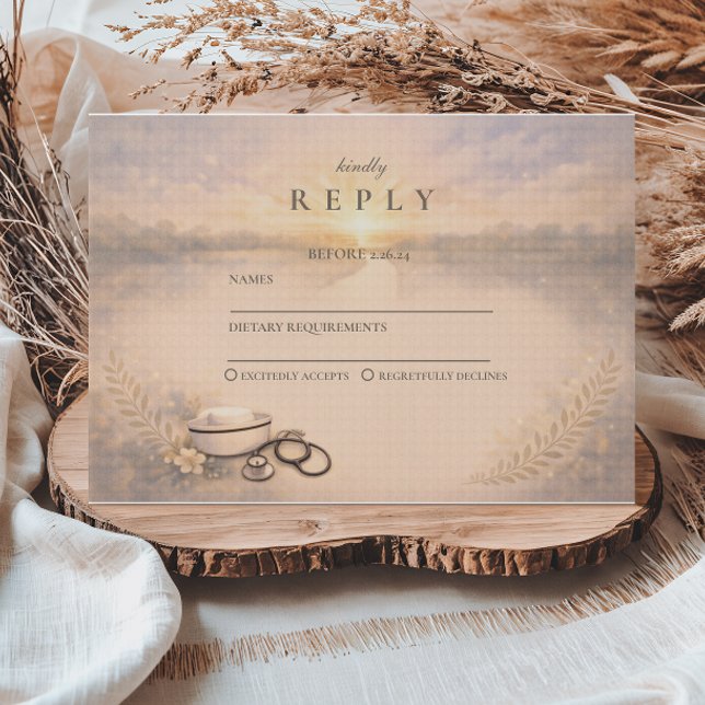 Tarjeta De Confirmación De Asistencia Nursing Program Graduation Celebration (Subido por el creador)