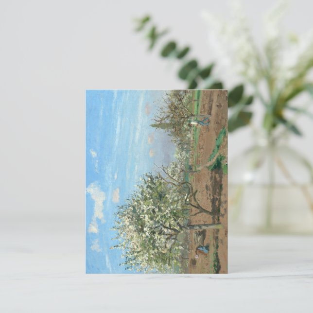 Tarjeta De Confirmación De Asistencia Orchard en Bloom, Louveciennes Camille Pissarro (Anverso de pie)