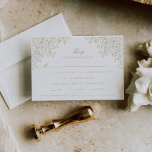 Oro antiguo Vintage Floral Line Art