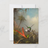 Orquídea con dos Hummingbirds Heade