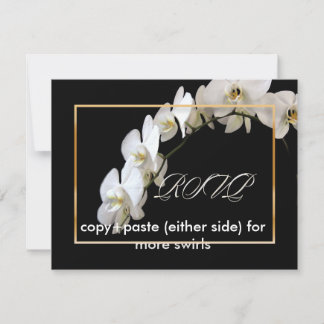 Tarjeta De Confirmación De Asistencia Orquídeas PixDezines/phalaenopsis
