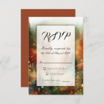 Otoño resplandeciente en el encantado Boda foresta