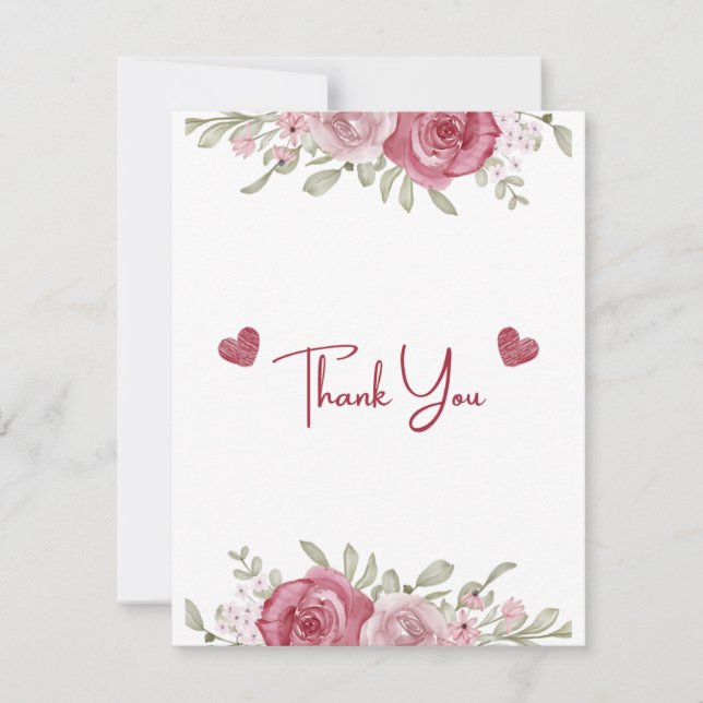 Tarjeta De Confirmación De Asistencia Otoño Rústico Borgoña Caligrafía Boda Plano Th (Anverso)