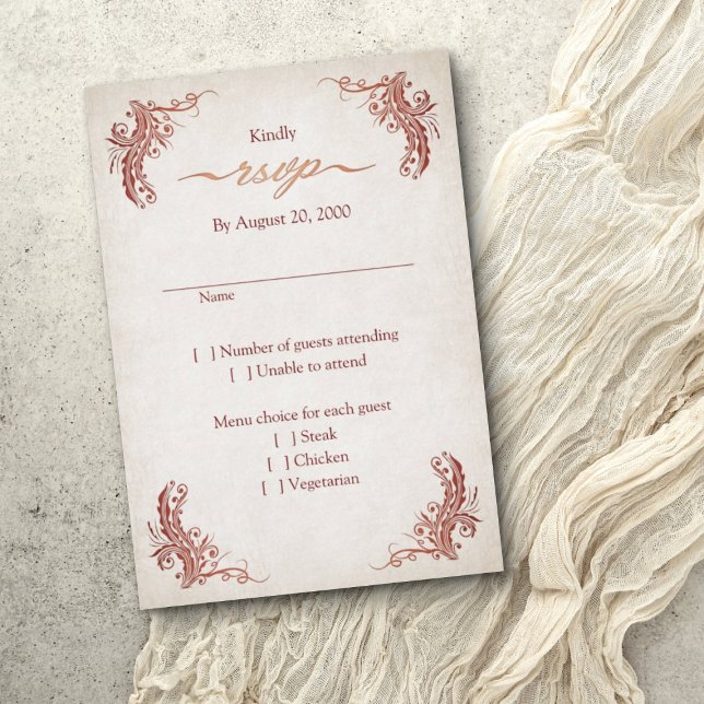 Tarjeta De Confirmación De Asistencia Pagan Handfasting Boda (Subido por el creador)