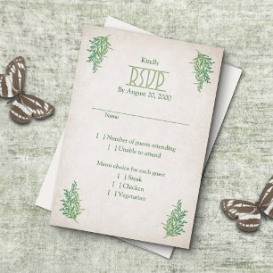 Tarjeta De Confirmación De Asistencia Pagan Handfasting Boda