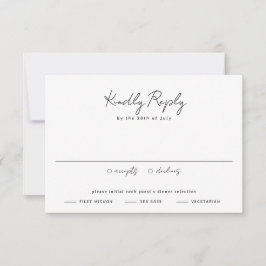 Tarjeta De Confirmación De Asistencia Paisaje del desierto Neutral de Grass Pampas Boho 