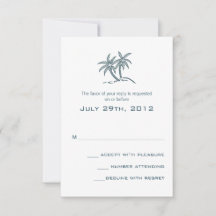 Palmeras gemelas Blue Tropical Beach Wedding