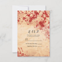 Papel vintage sangriento de Halloween gótico respu