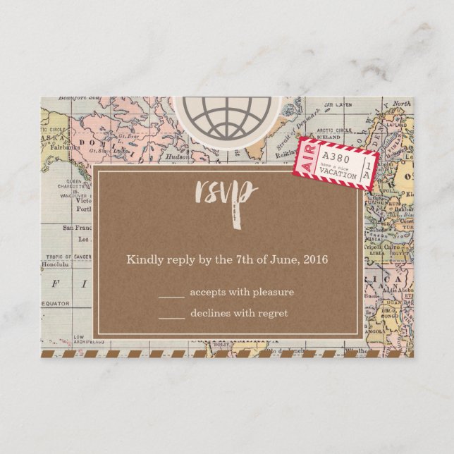 Tarjeta de confirmación de asistencia para boda de (Anverso)