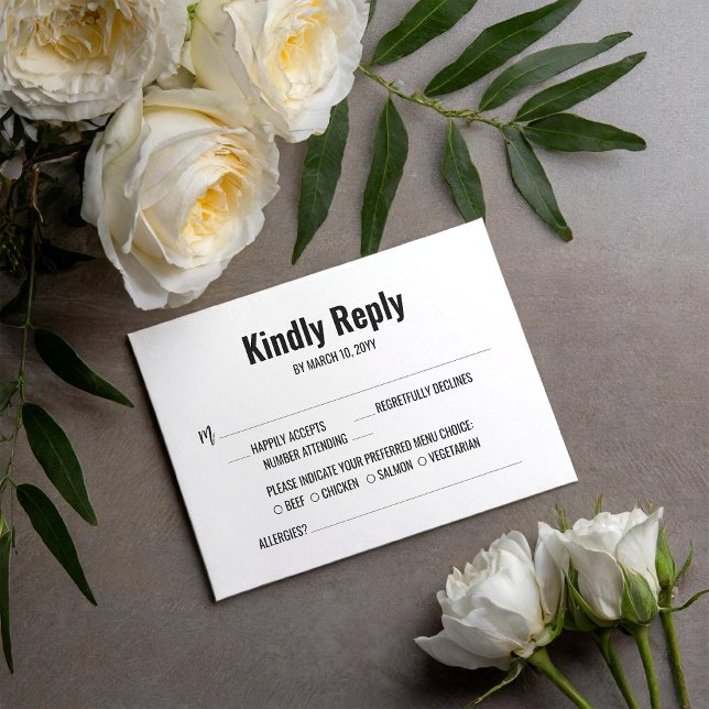 Tarjeta de confirmación de asistencia para boda en (Subido por el creador)