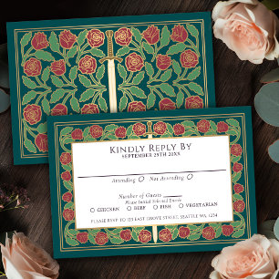 Tarjeta de confirmación de asistencia para boda re