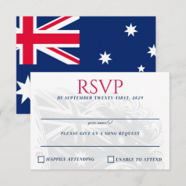 Tarjeta De Confirmación De Asistencia Pareja Australiana